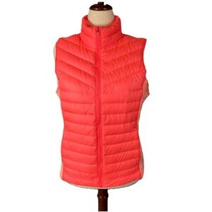 Lucy Coral Winter Warrior Down Puffer Vest Warm Athletic Running Size XL